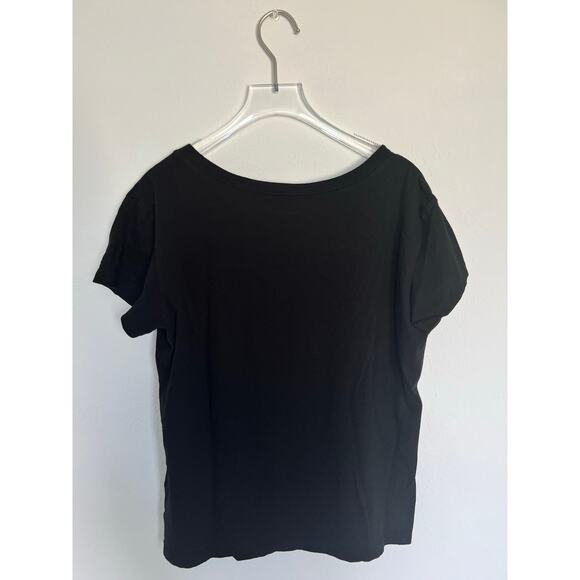 Express Love Amour Graphic Black T-shirt Sz Medium - Picture 2 of 5